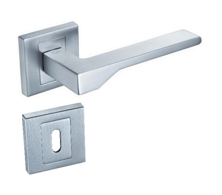 Klamka Nove KNV M700 rozeta kwadratowa chrom - mat Infinity Line