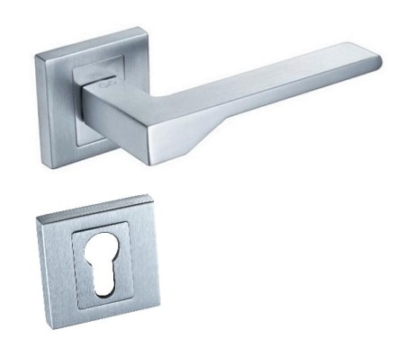 Klamka Nove KNV M700 rozeta kwadratowa chrom - mat Infinity Line