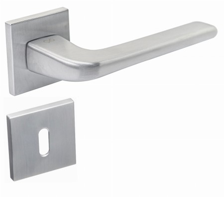 Klamka Solo Fit KSO M700 rozeta kwadratowa chrom - mat Infinity Line