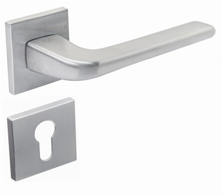 Klamka Solo Fit KSO M700 rozeta kwadratowa chrom - mat Infinity Line