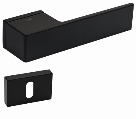 Klamka Polo KPOL B00 szyld RRT czarna Italian Design