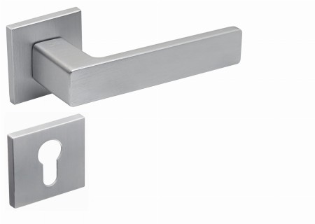 Klamka Cavo Fit KVO M700 rozeta kwadratowa chrom - mat Infinity Line