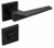 Klamka Ice Fit KCE B00 rozeta kwadratowa czarna Italian Design