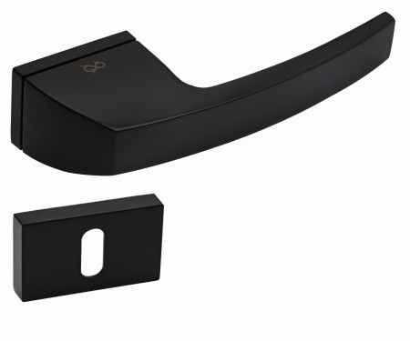 Klamka Spectra KSPC B00 szyld RRT czarna Italian Design