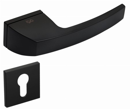 Klamka Spectra KSPC B00 szyld RRT czarna Italian Design