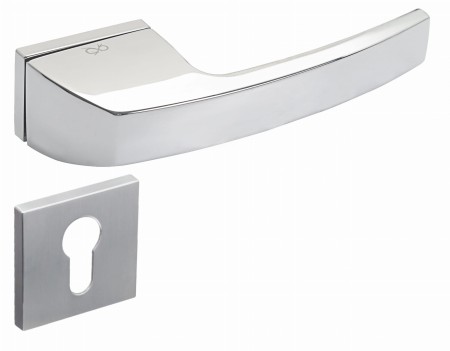 Klamka Spectra KSPC M700 szyld RRT chrom - mat Italian Design