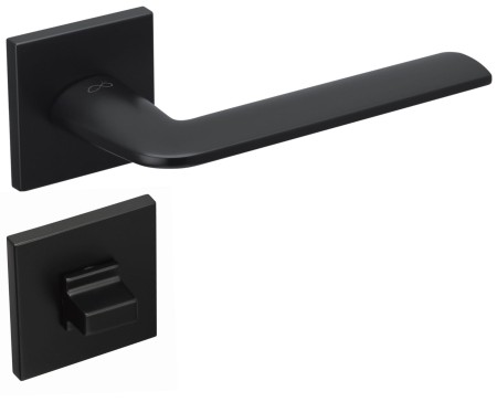 Klamka Stinger Fit KSR B00 szyld kwadratowy czarny Infinity Line