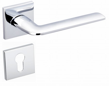 Klamka Stinger Fit KSR B00 szyld kwadratowy chrom połysk Infinity Line