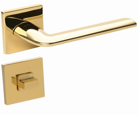 Klamka Stinger Fit KSR G00 szyld kwadratowy złoty połysk Infinity Line