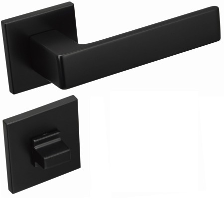 Klamka Apollo FIT KAF B00 szyld kwadratowy czarny Infinity Line