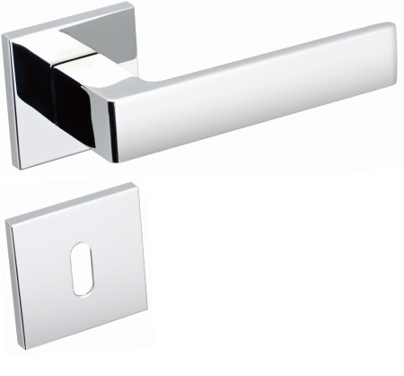 Klamka Apollo FIT KAF 700 szyld kwadratowy chrom połysk Infinity Line