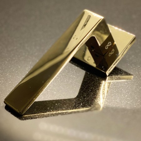 Klamka Apollo FIT KAF G00 szyld kwadratowy złoty połysk Infinity Line