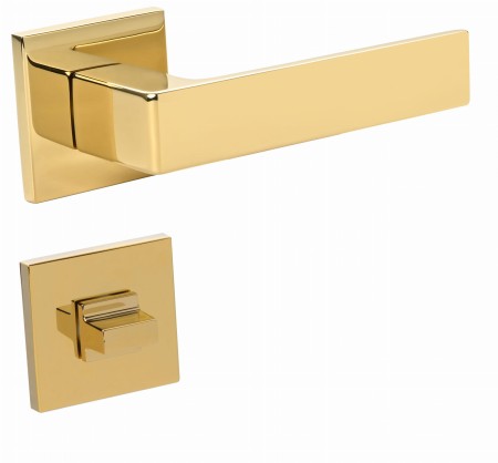 Klamka Apollo FIT KAF G00 szyld kwadratowy złoty połysk Infinity Line