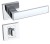 Klamka Apollo KAO 700 chrom połysk szyld kwadratowy Infinity Line