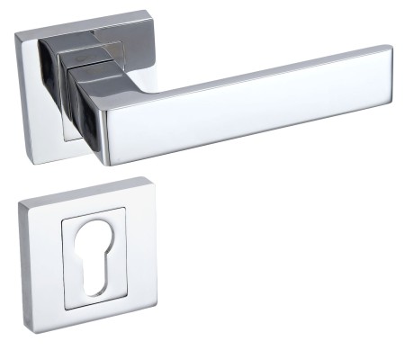 Klamka Apollo KAO 700 chrom połysk szyld kwadratowy Infinity Line