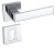 Klamka Apollo KAO 700 chrom połysk szyld kwadratowy Infinity Line