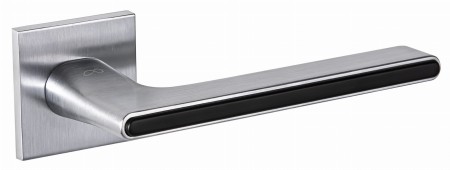 Klamka Ferrara KFRA S M700/B00 szyld kwadratowy chrom - mat/ czarna Italian Design