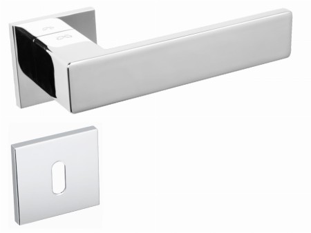 Klamka Imperia KIMP S 7OO chrom połysk szyld kwadratowy slim Italian Design