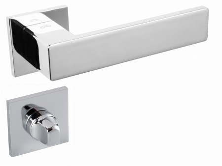 Klamka Imperia KIMP S 7OO chrom połysk szyld kwadratowy slim Italian Design