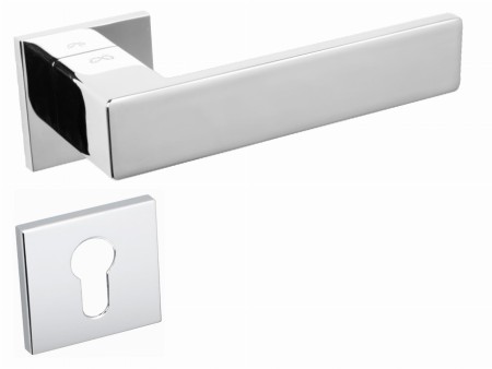 Klamka Imperia KIMP S 7OO chrom połysk szyld kwadratowy slim Italian Design