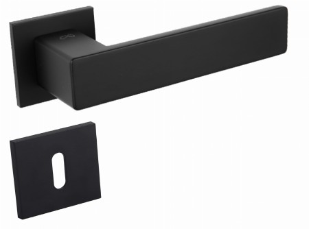 Klamka Imperia KIMP S BOO czarna szyld kwadratowy SLIM Infinity Line