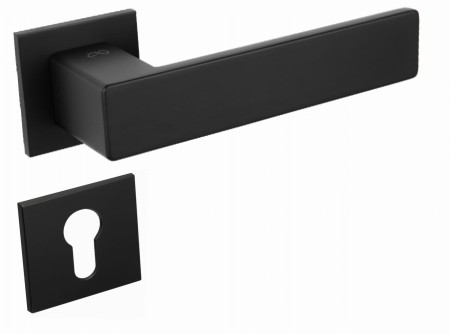 Klamka Imperia KIMP S BOO czarna szyld kwadratowy SLIM Infinity Line