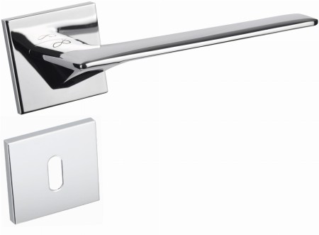 Klamka Giulietta KGUL S 700 chrom połysk szyld kwadratowy slim Italian Design