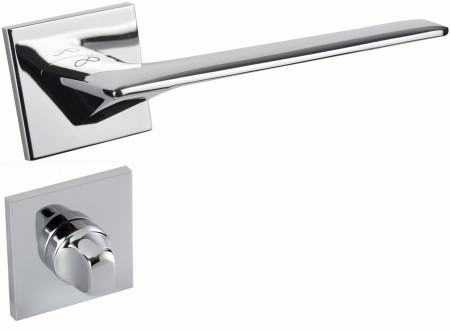 Klamka Giulietta KGUL S 700 chrom połysk szyld kwadratowy slim Italian Design