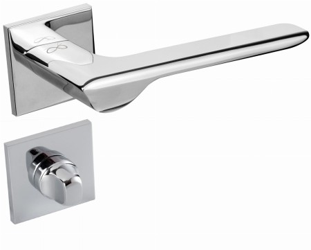 Klamka Linea KLIN S 700 chrom - połysk szyld kwadratowy slim Italian Design