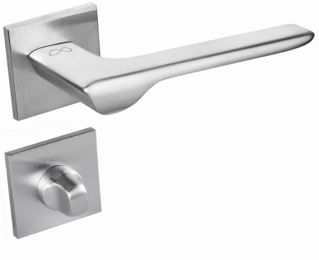 Klamka Linea KLIN S M700 chrom - mat szyld kwadratowy slim Italian Design