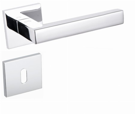 Klamka Stella KSTE S 7OO chrom połysk szyld kwadratowy slim Italian Design