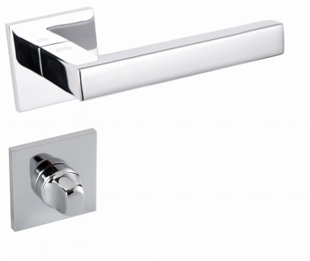 Klamka Stella KSTE S 7OO chrom połysk szyld kwadratowy slim Italian Design