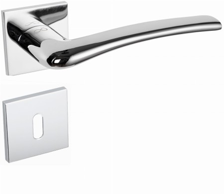 Klamka VENTO KVNO S 7OO chrom połysk szyld kwadratowy slim Italian Design