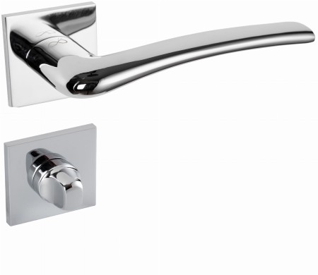 Klamka VENTO KVNO S 7OO chrom połysk szyld kwadratowy slim Italian Design