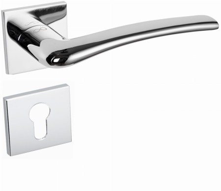 Klamka VENTO KVNO S 7OO chrom połysk szyld kwadratowy slim Italian Design