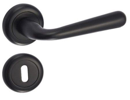 Klamka Lea KLE B00 szyld okrągły czarna Infinity Line