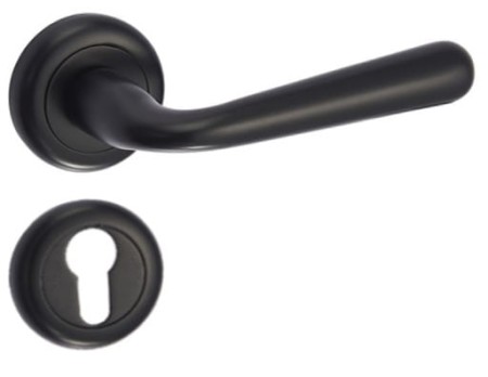 Klamka Lea KLE B00 szyld okrągły czarna Infinity Line