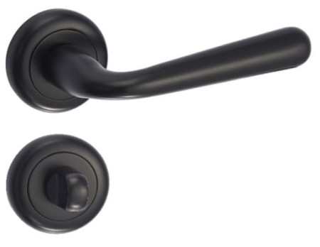 Klamka Lea KLE B00 szyld okrągły czarna Infinity Line