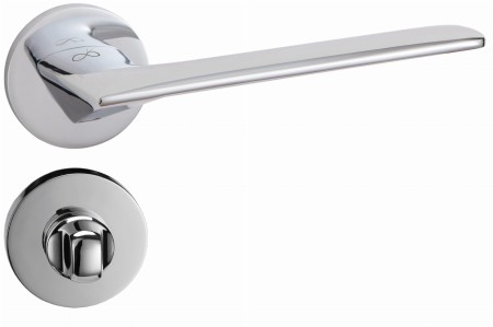 Klamka Giulietta KGUL S O 700 chrom połysk szyld okrągły slim Infinity Line