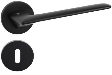 Klamka Giulietta KGUL S O 700 chrom szyld okrągły slim Infinity Line