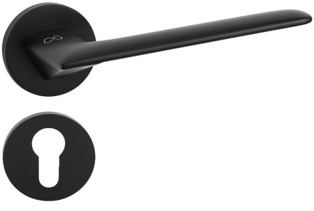 Klamka Giulietta KGUL S O 700 chrom szyld okrągły slim Infinity Line