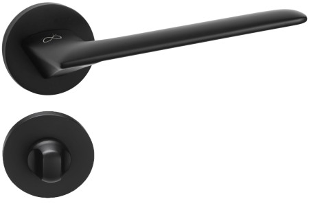 Klamka Giulietta KGUL S O 700 chrom szyld okrągły slim Infinity Line