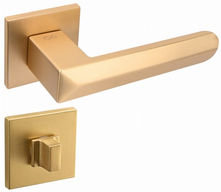 Klamka Bohema KBH MG00 rozeta kwadratowa złoty - mat Infinity Line