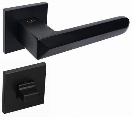 Klamka Bohema KBH B00 rozeta kwadratowa czarna Infinity Line