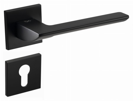 Klamka Astra Fit KSA B00 rozeta kwadratowa czarna Infinity Line