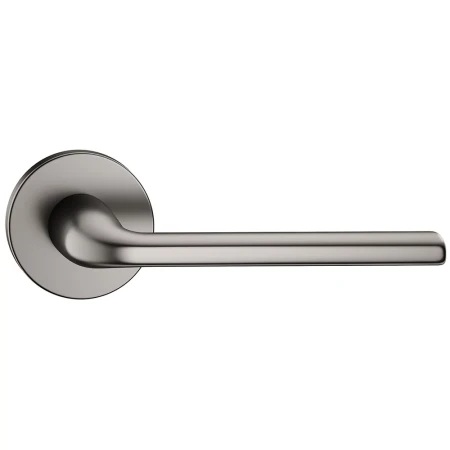 Klamka Scandi Slim szyld płaski okrągły kolor gunmetal Corona