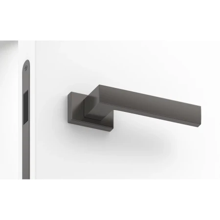 Klamka Focus RT szyld prostokątny gunmetal Corona