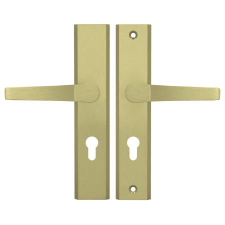 Klamka+ klamka FAST PREMIUM AXA F3 złota