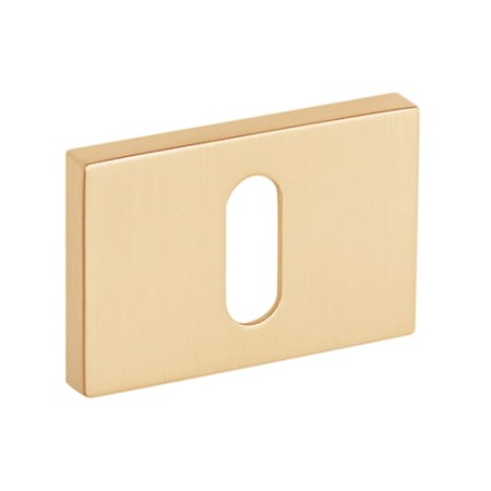 Rozeta prostokątna R76F złoty satyna klucz