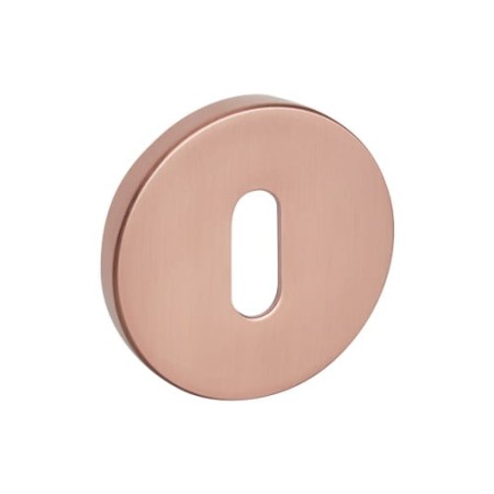 Rozeta okrągła R68F miedź satyna klucz